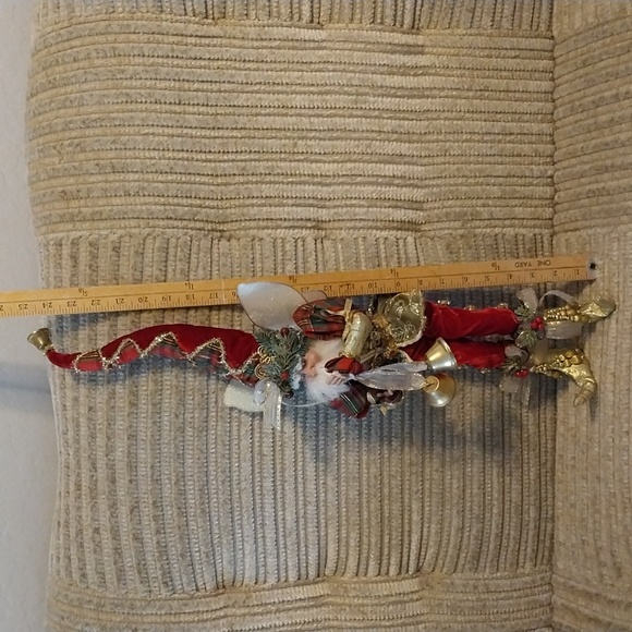 Mark Roberts Christmas Fairy Elf Blue Twinkling Eyes with Bells on - Picture 12 of 13